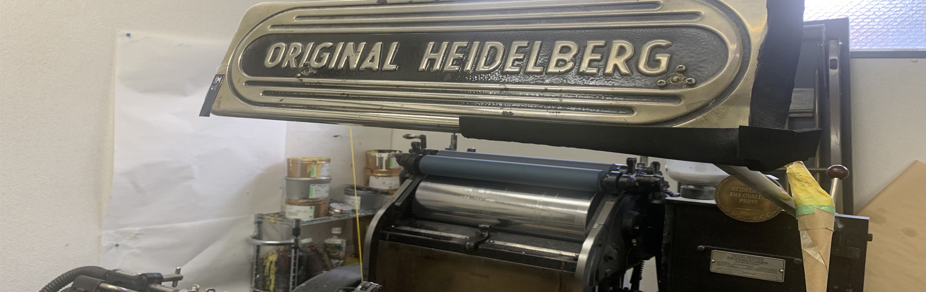 活版印刷機ハイデルベルグプラテン